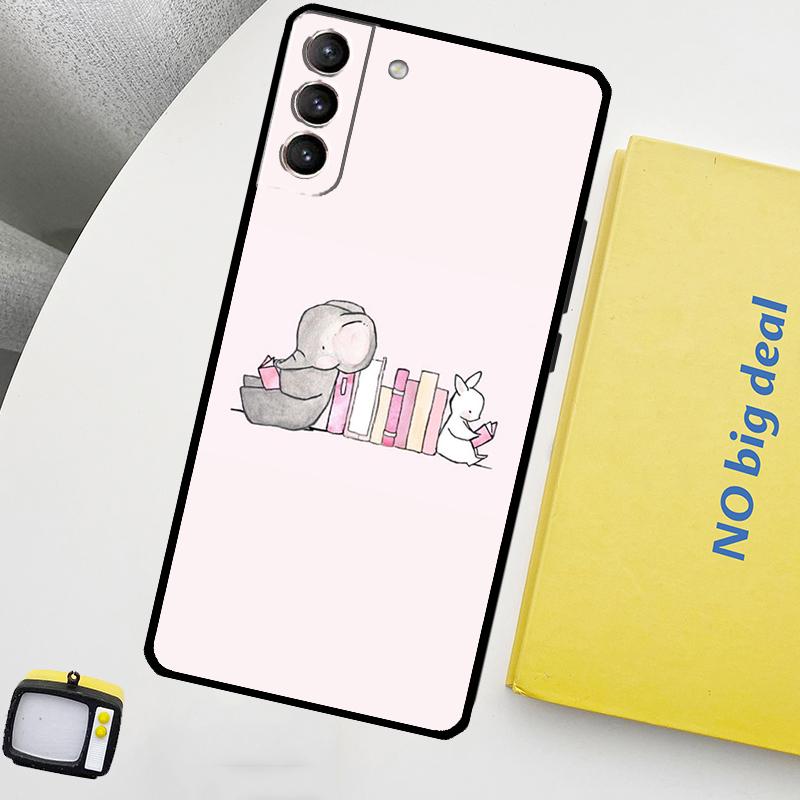 Cute Elephant Cover For Samsung Galaxy S22 S23 Ultra Note 20 10 Plus S9 S10 S20 S21 S23 FE Phone Case
