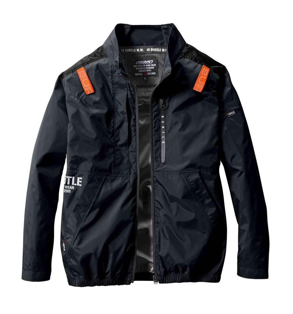 BURTLE Air Craft Блузон с длинным рукавом (унисекс) на Весну/Лето, Черный, AC2011, Размер 35 (XXL)