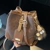 2025 Autumn New Bucket Bag Crossbody Women's Bag High Value Casual Texture Foreign Style Fashionable Small Bag