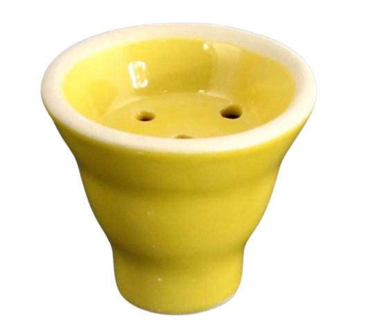 Hookah Bowl for Shisha Ceramic Small Yellow