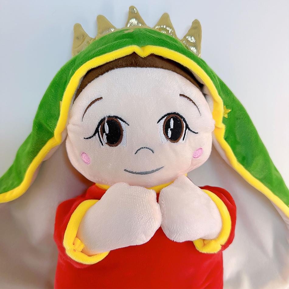 30 см Иисус Дева Мария Успокаивающая Плюшевая Игрушка Мягкая Успокаивающая Кукла Плюшевые Игрушки Иисус Игрушка-Спутник для Сна Детей Куклы со Звуком и Светом Подарок