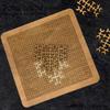 Wooden Fractal Tray Jigsaw Puzzle with Frame Reverse Thinking Impossible Difficult Puzzle Challenge Game Kids Adults Educational Irregular Puzzle Toy
