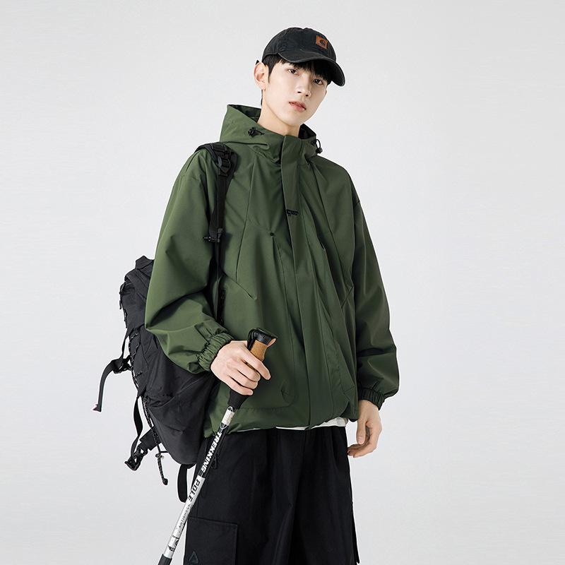 Куртка мужская японская модная брендовая свободная куртка с капюшоном для альпинизма мужская весенне-осенняя американская повседневная рабочая куртка