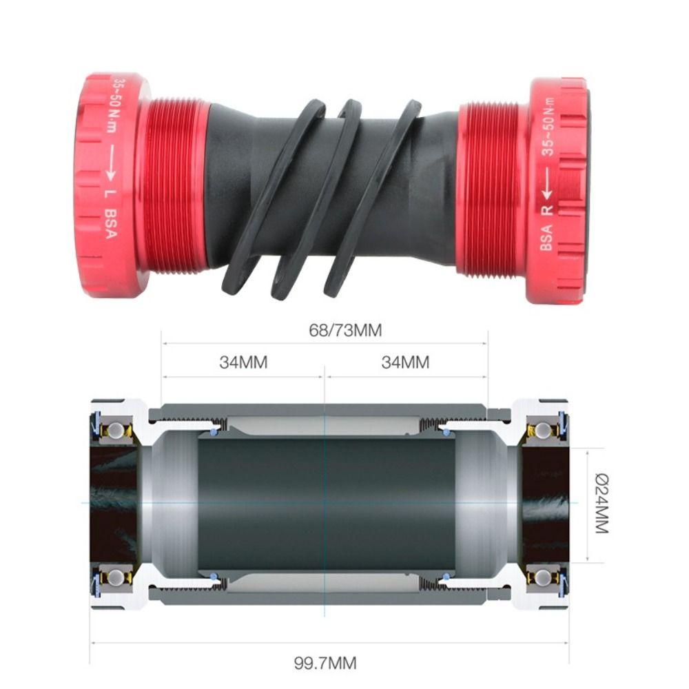 68/73MM подшипник для горного велосипеда алюминиевый цинковый сплав подшипник MTB шатуны BB аксессуары