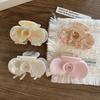 French Style Acetic Acid Hair Clip Medium Size Shark Clip Sweet Flower Hair Claw  Girls
