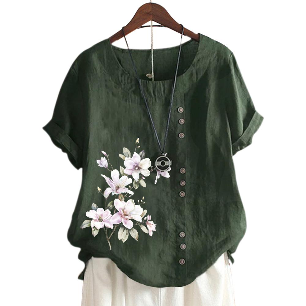 Casual and Cool Women's Cotton T-Shirt with 11 Trendy Print Options