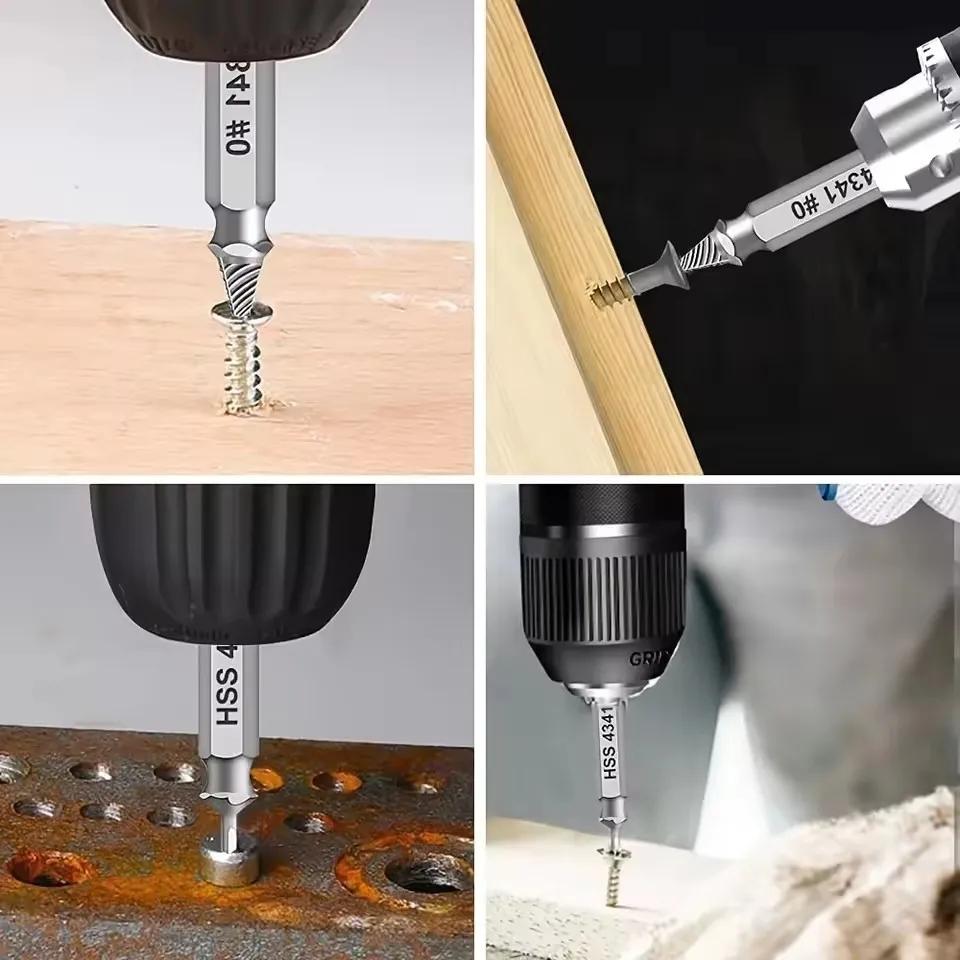 Damaged Broken Screw Extractor Drill Bit Set Stripped Broken Screw Bolt Remover Extractor Easily Take Easy Out Demolition Tools