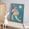 Diamond painting art kit magical fairy mushroom moon stars handmade diy home decoration painting
