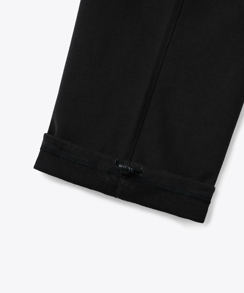MUSINSA STANDARD One-Pleat Wide Cargo Sweatpants [Black]
