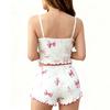 Women Soft 2 Piece Pajamas Set Sleeveless Shorts Set Loungewear Sets Pyjamas Nightwear