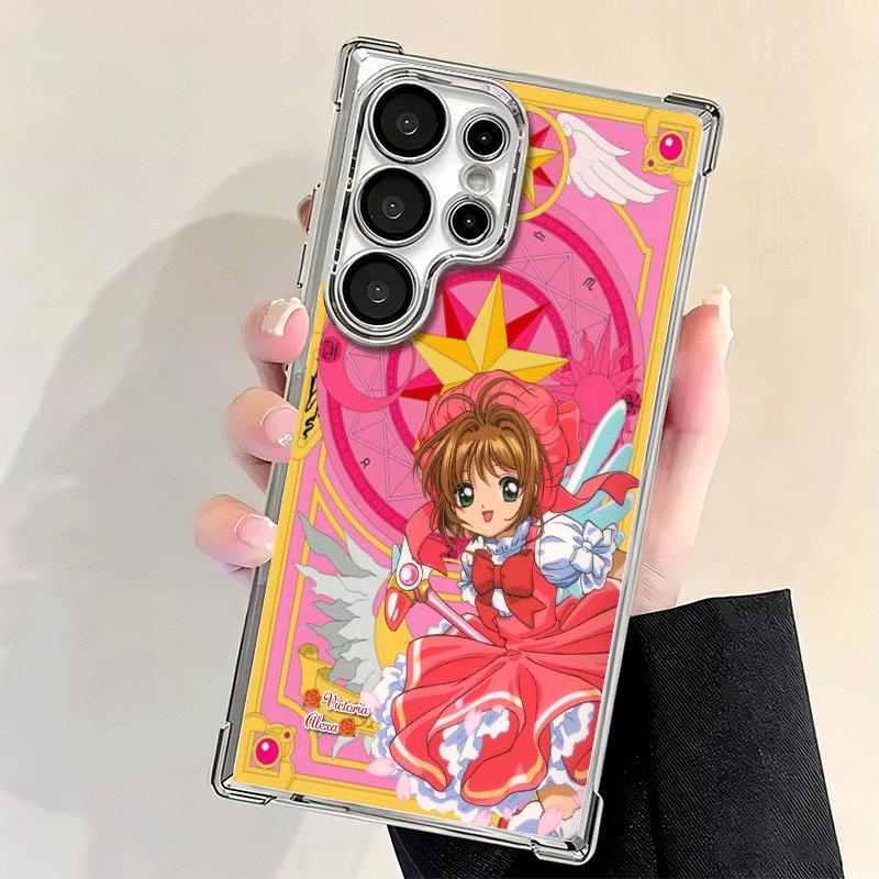 Cardcaptor Sakura Милая Девочка Мягкий Чехол Для Телефона Для Samsung Galaxy S26 Ultra S25 Edge S24 FE S23 Plus S22 S21 + S20 Покрытие Защита от Падений