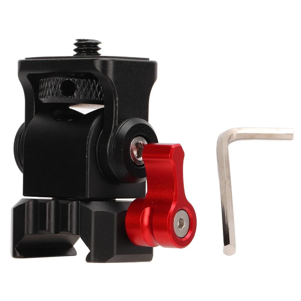 Универсальный держатель для полевого монитора с резьбой 1/4 дюйма и быстросъемным зажимом для рельсы НАТО, вращение на 360 градусов и 180