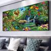 DIY наборы алмазной живописи животный мир лес 5D большой размер алмазная вышивка животное вышивка крестиком гостиная искусство домашний декор