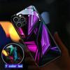 Геометрия LED Светящийся Чехол для Телефона Для iPhone 16 15 13 Pro 12 Mini 14 Plus 11 XS Max X XR 8 7 Роскошный Схематичный Звонок Светящийся Корпус