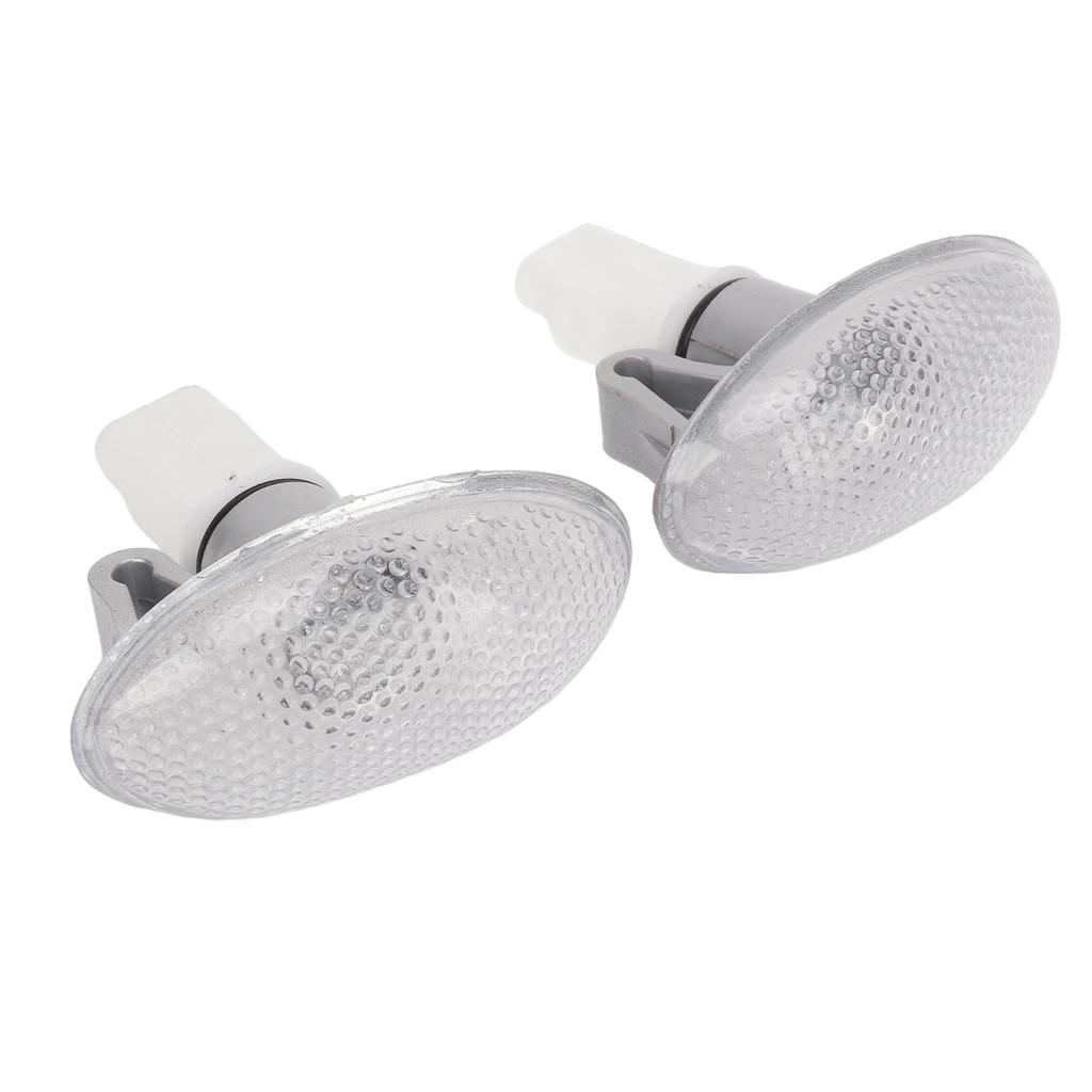 2PCS LED Side Indicator Repeater Light 632574 Side Marker Lamp Set Replacement for Peugeot 206 607