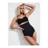 Модель Лорика с высокой талией и бесшовным узором, укрепляющие трусики-стринги, спортивный корсет черного цвета