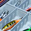 Коробка для рыболовных приманок со съемными разделителями, большая вместимость, портативная, водонепроницаемая, прочная, искусственная