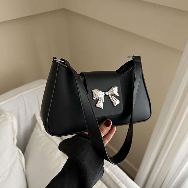 Портативная сумка Sweet Bow для поездок на работу, женская, 2024 года, новая, трендовая, корейская, нишевая, сумка для подмышек, большая вместимость, трендовая сумка