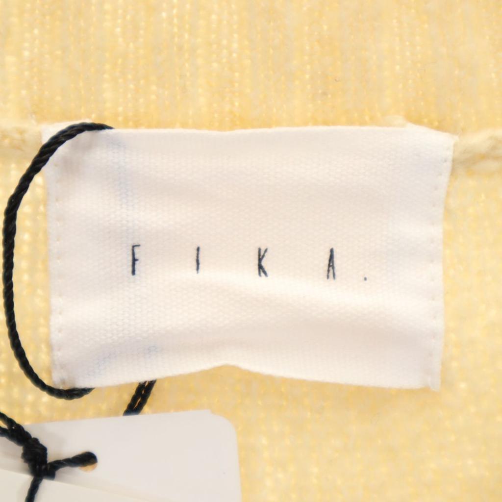 Unused FIKA Long Sleeve Knit Long Cardigan M Ivory Women Used