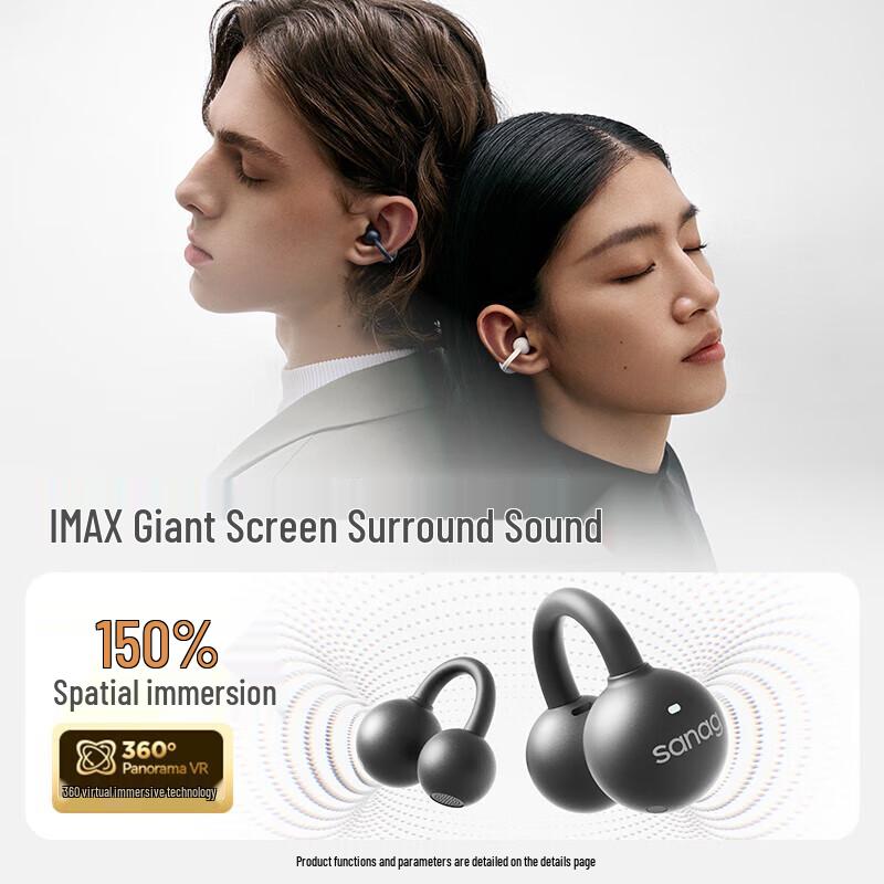 Беспроводные Bluetooth-наушники-клипсы Saina F20SPro с открытым акустическим оформлением