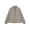 Essentials High Collar Half-Zip Windbreaker with Drop Shoulders Unisex Windbreaker Cement FOG-FW20-359