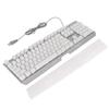 RGB Wired Keyboard with Wrist Rest 104 Keys Clear Characters Good Resilience Mechanical Feel