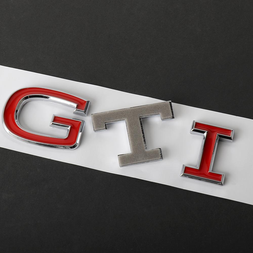 EPYFH1 1Pc ABS 3D Car Badge Sticker GTI Logo Decal Styling For VW Golf 8 GTI Passat B6 Scirocco Tiguan Polo Beetle Touran Accessories