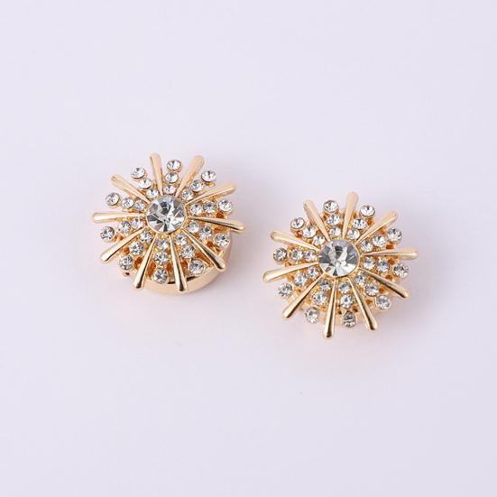 5 шт. Стразы накладки на пуговицы съемные зажимы для пуговиц рубашки модные пуговицы запонки для платья ювелирные изделия декоративные пуговицы