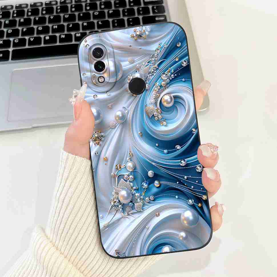 For Xiaomi Redmi Note 7 6.3" Casing Cute Cartoon Shockproof Back Cover For Redmi Note 7 note7 Flower Soft Silicone Phone Cases