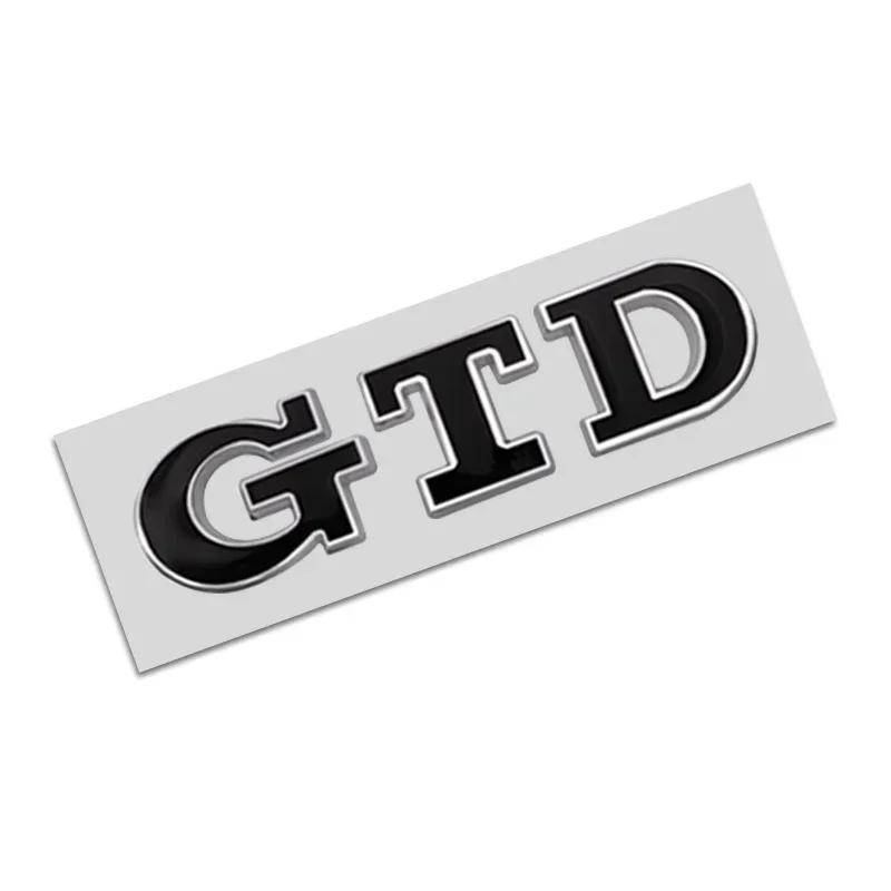 GTD Emblem 3D Metal Car Sticker Tailgate Badge Sticker Decal For Volkswagen VW Polo Golf 5 6 7 Passat Scirocco GTD Accessories HS5
