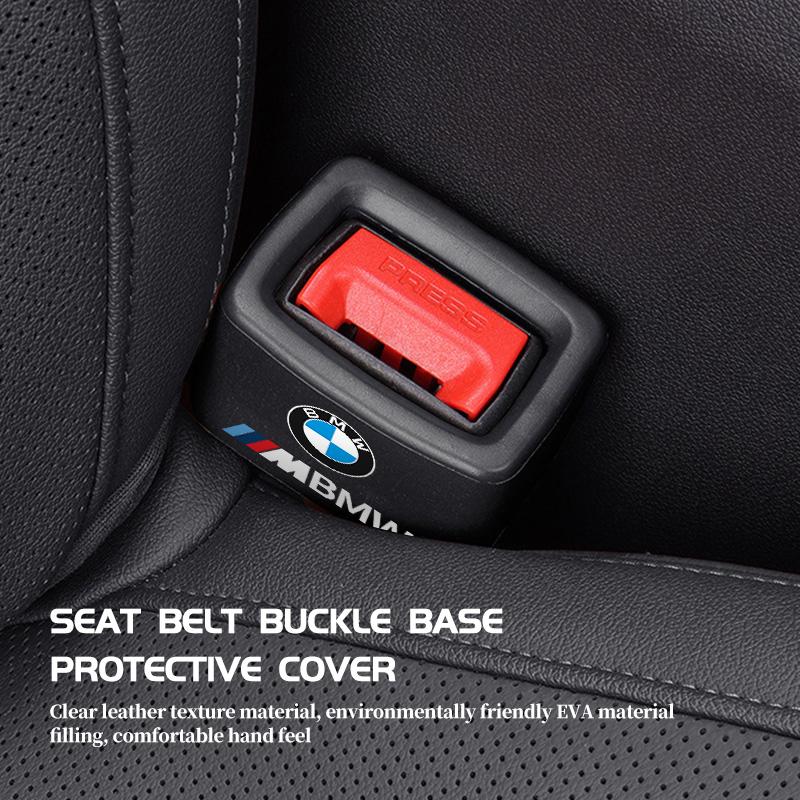Car Seat Belt Base Cover Trim Seat Safety Buckle Socket Protective For BMW M Sport M2 M3 M4 M5 M6 E46 E90 E60 F10 F20 E87 X3 X6 AN8