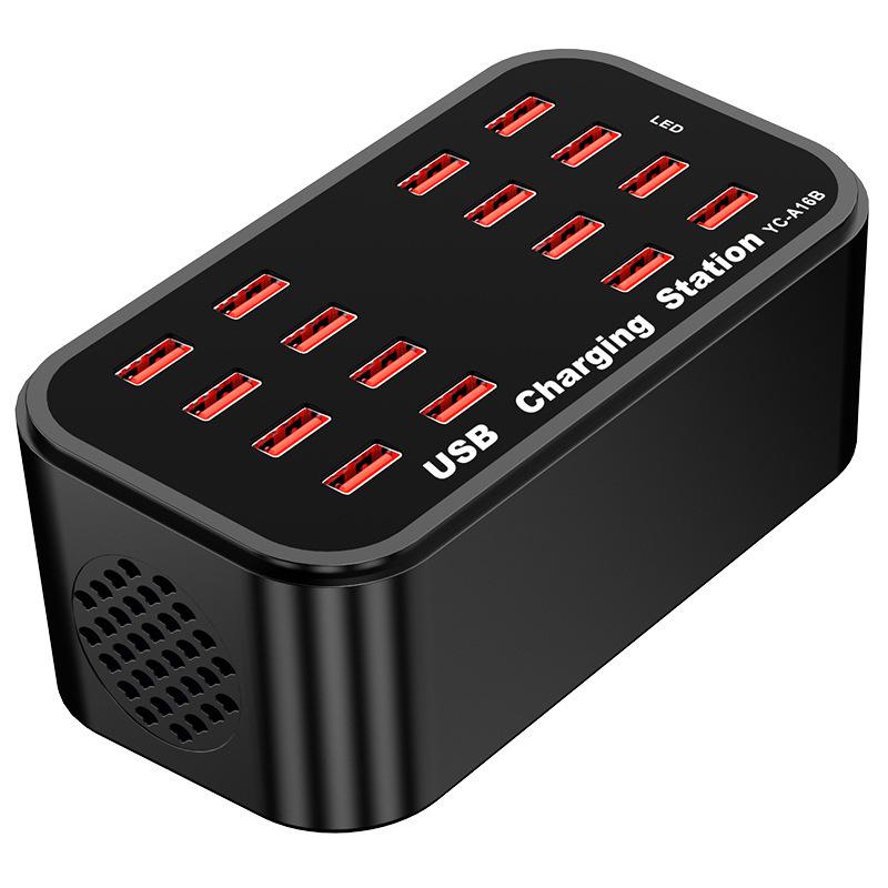 Germany 2026 YF16 100W USB Multi-Port Desktop Charger: Fast Charging Station for Mobile Devices
