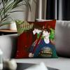 Viral GGghost Nocturneied Cushion Cover Antidustmite Pillowcase Invisible Zipper Silky Short Plush Sofa Cushion Cover
