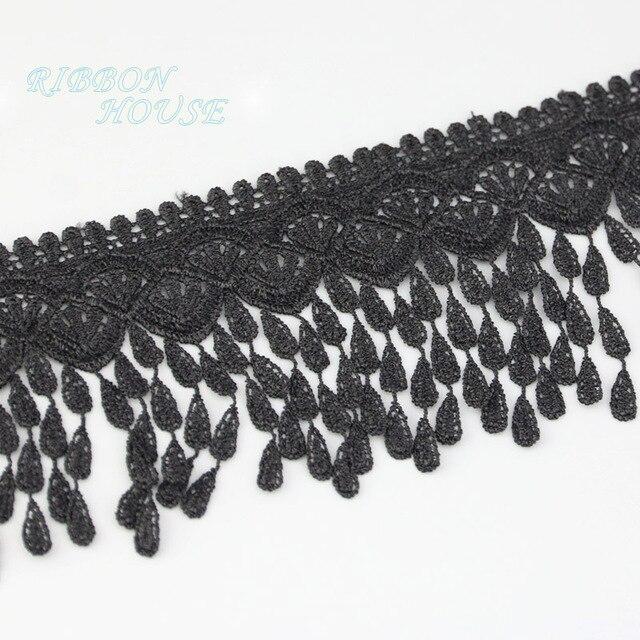 (1 ярдов/рулон )70 мм белая, черная шелковая сетка, кружевная ткань, ленты, отделка, шитье своими руками, материалы для рукоделия ручной работы