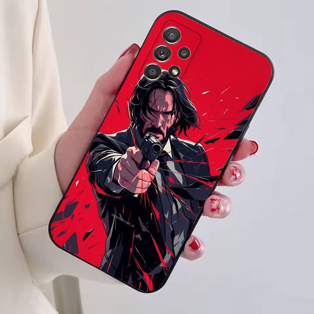 John Wick Keanu R-Reeves Phone Case Black Silicone Soft For Samsung S25,S24,S21,S22,S23,S30,Ultra,S20,Plus,Fe,Lite