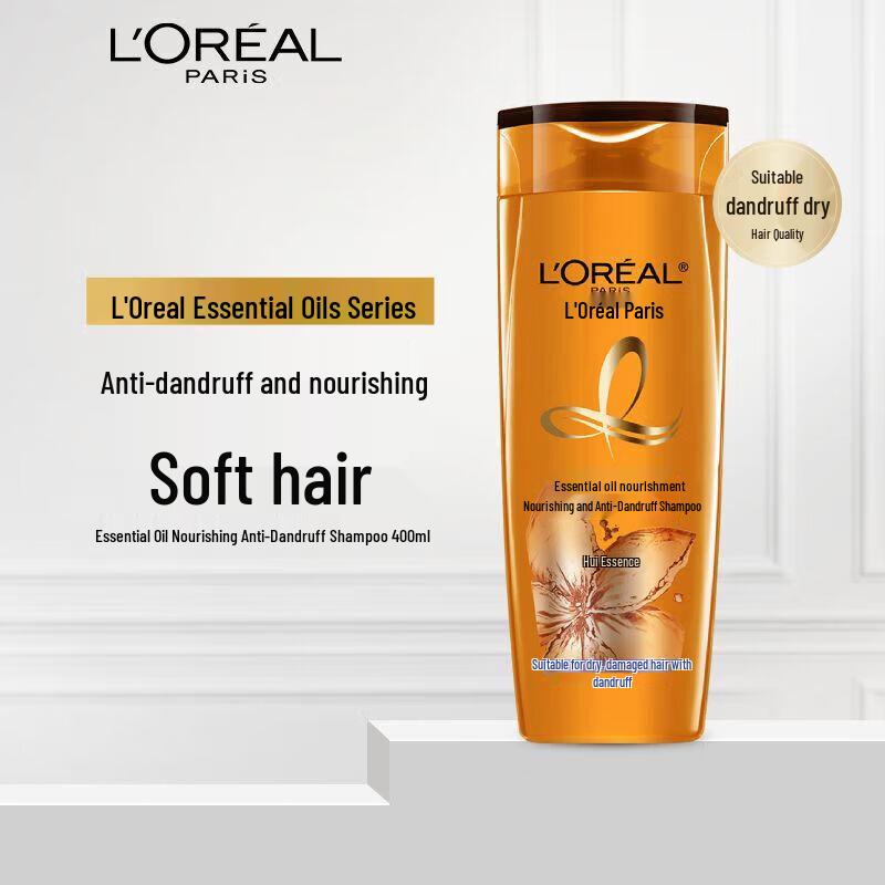 L'Oreal Питательный шампунь против перхоти с эфирными маслами 400 мл