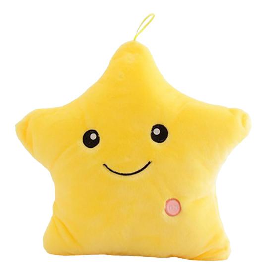 Twinkle Star Pillow Stuffed Star LED Light Up Cushion Glowing Star Throw Pillow Night Light Kids Sensory Plush Toy for Children