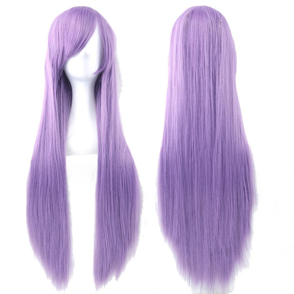 Heat Resistance Long Synthetic Hair Layered Anime Straight Hairpiece Costume