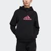 adidas Женская флисовая толстовка с капюшоном Essentials, черная HB7362