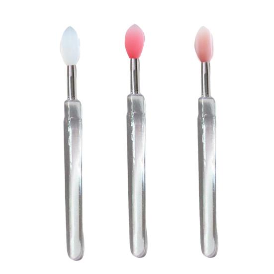 Кисть для макияжа глаз портативная противоскользящая элегантная полезная силиконовая косметика для губ для примерочной