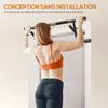 Doorway pull-up bar, resistance bands, padded handles, 100 x 43 x 27 cm, black