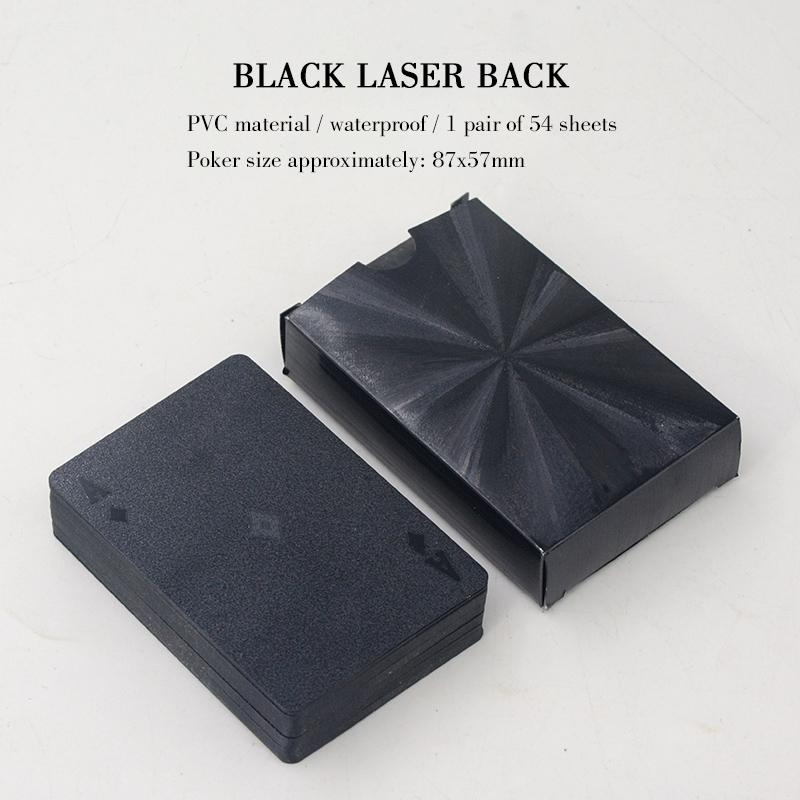 Игральные карты из 100% ПВХ, пластиковые карты для покера, водонепроницаемая покерная игра в техасский холдем, блэкджек, дропшиппинг, золотая карточная настольная игра