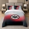 3Pcs Bedding SetEintracht Frankfurt Football Soft Bed Sheet and Two Pillowcases Home Bedroom Decor