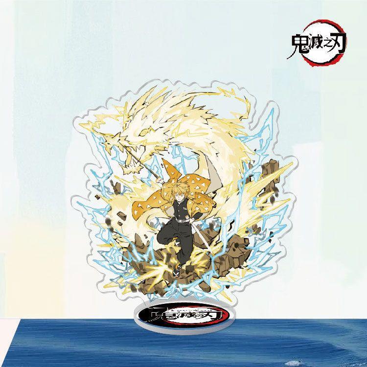 Anime related product Demon Slayer acrylic stand, Agatsuma Zenitsu butterfly, Nakano desktop decoration piece, decorative item