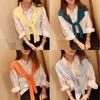Naval Style Knot Scarf Sunscreen Wool Scarves Fashion Blouse Shoulder Fake Collar Ladies/Girls