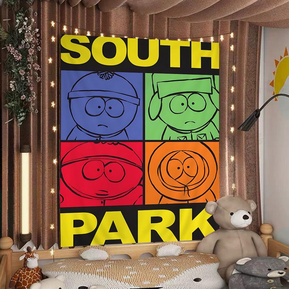 Мультяшный SouthparkS Мультяшный Гобелен Настенное Украшение Домашний Декор для Дома