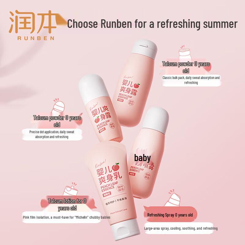 Runben Baby Peach Leaf Extract Cooling Spray