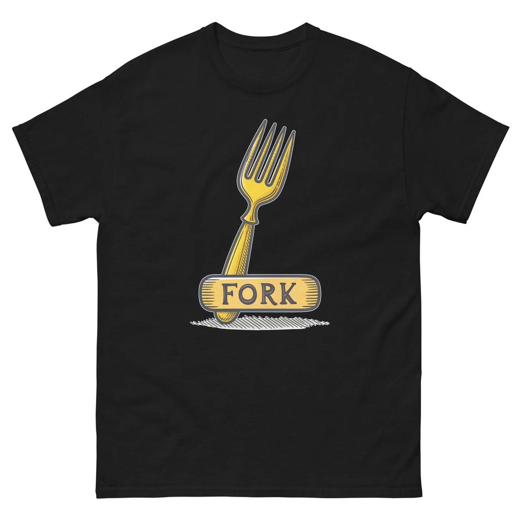 Fork Kitchen Home Cooking Culinary Utensil T-Shirt