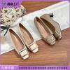 Grape Mother Summer New Shallow Single Shoes Women Wear High-end Square Head High Heels 2025 French Fashion Women's Shoes