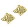 Shiba Inu Art Dog Cufflinks Made In 22ct Gold Plated (Shiba Inu) Collection, England,